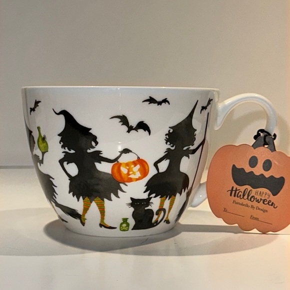Portobello By Design Poison Witches Pumpkins Halloween Bone China Coffee Tea Mug - Picture 1 of 7